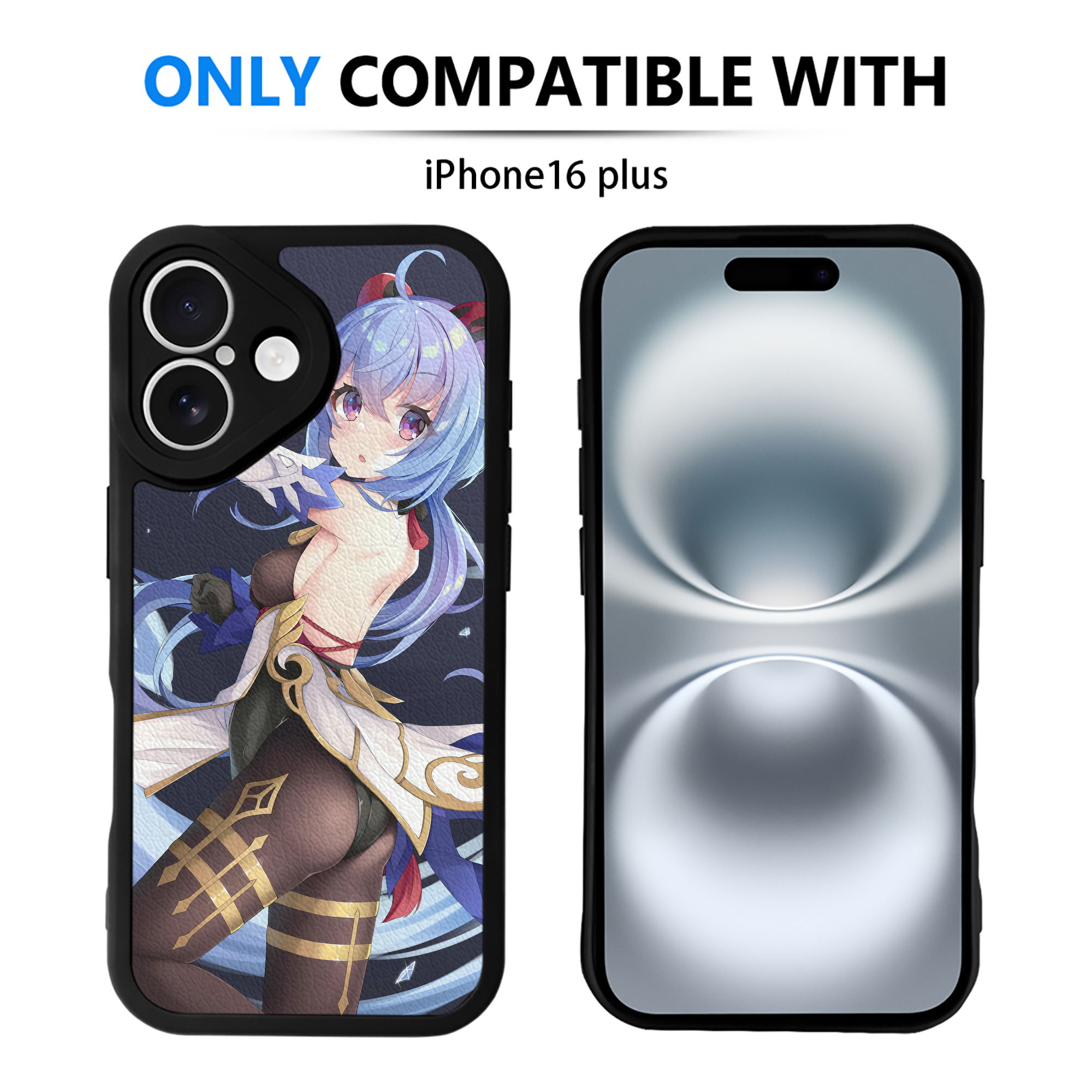 げんし神 genshin 【iPhone 16シリーズ対応】シリコンスマホケース（レザー調） 材質：シリコン